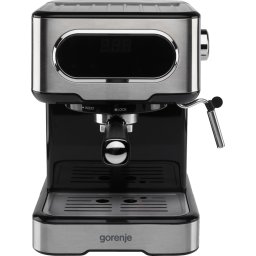 Espressor Espressor Manual ESCM15DBK, 1350W, 15 Bar, 1.5L, Duza Abur, Tavita Amovibila, Negru