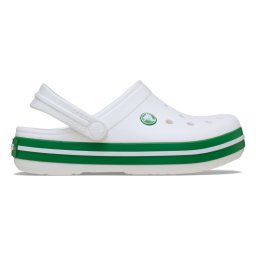Saboți Crocs Crocband Toddlers New Clog Alb - White/Green Ivy