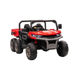 Camion electric cu platformă roșie