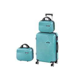 TraveLux Pro X set valize cu role albastru lagună