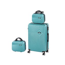 TraveLux Pro XIII set valize cu role albastru lagună