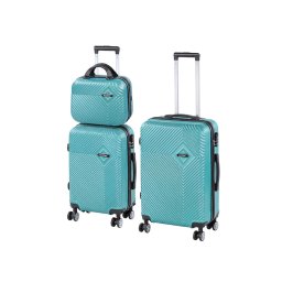 TraveLux Pro XV set valize cu role albastru lagună
