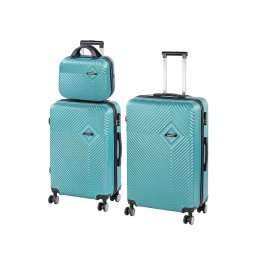 TraveLux Pro XXIV set valize cu role albastru lagună