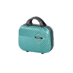 TraveLux Pro trusă de toaletă cu capac rigid, 23x30x14 cm, albastru lagună