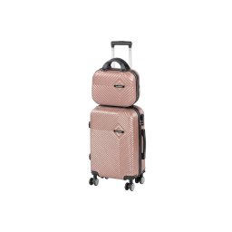 TraveLux Pro III set valiză rulantă aur roz