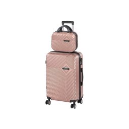 TraveLux Pro IV set valiză rulantă aur roz