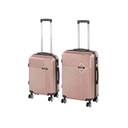 TraveLux Pro IX set valiză rulantă aur roz