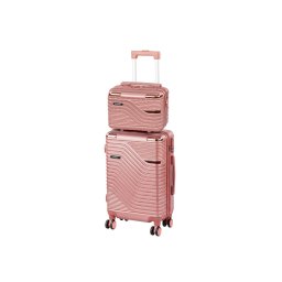 TraveLux Urban III set valize cu role roz somon