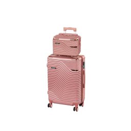 TraveLux Urban IV set valize cu role roz somon