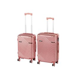 Set de valize cu roți TraveLux Urban IX, roz somon