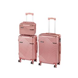 Set de valize cu roți TraveLux Urban XV, roz somon