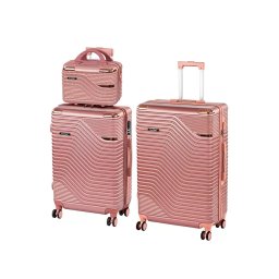 Set de valize cu roți TraveLux Urban XVII, roz somon