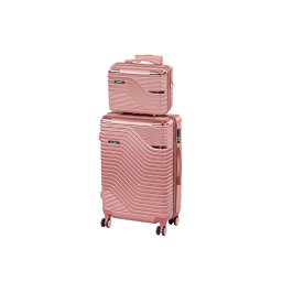 TraveLux Urban VII set valize cu role roz somon