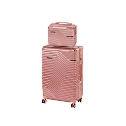 TraveLux Urban VIII set valize cu role roz somon