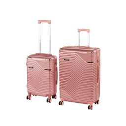 Set de valize cu roți TraveLux Urban X, roz somon