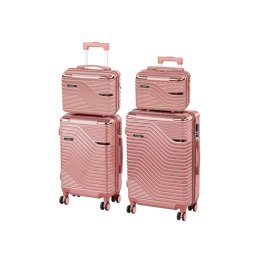 Set de valize cu roți TraveLux Urban XXII, roz somon
