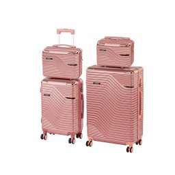 Set de valize cu roți TraveLux Urban XXIII, roz somon