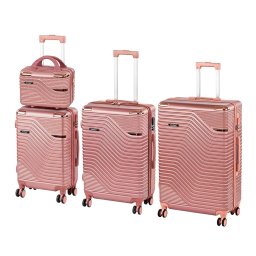 Set de valize cu roți TraveLux Urban XXIV, roz somon