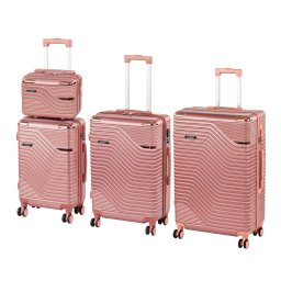 TraveLux Urban XXIV set valize cu role roz somon