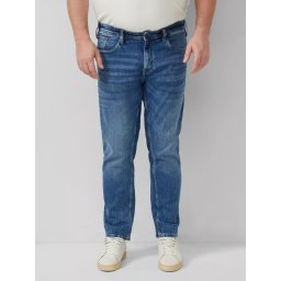 s.Oliver Big Sizes Blugi barbati big size Casby, cu talie medie, Relaxed fit, Straight leg, Albastru (SELECTATI MARIMEA: 42, SELECTATI LUNGIMEA: 32)