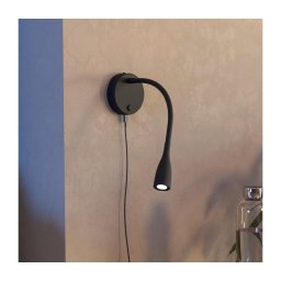 Eglo 901781 - Lampă de perete flexibilă LED cu USB OLIVANDINO, 3,8 W, 230 V, negru