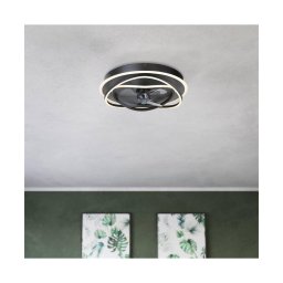 Eglo 35146 - Ventilator de tavan NAMORI LED dimabil, 4xLED/9W/230V, diam. 50 cm, negru + telecomandă