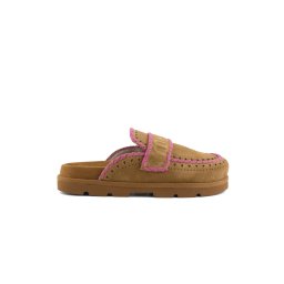 MOU Mules Low Bio Sabot MUSW631007A cog cognac