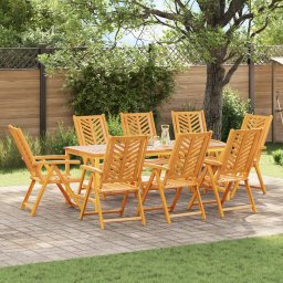 Set Masa Gradina 9 Piese Lemn Masiv Acacia GartenMobel Dekor