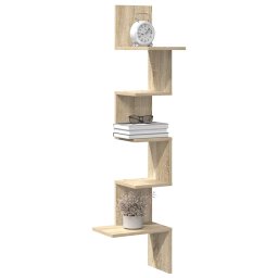 Raft de perete pentru colt, stejar sonoma, 32x32x127,5 cm, PAL GartenMobel Dekor