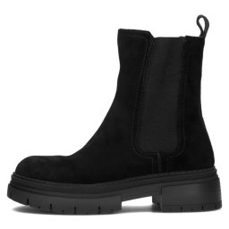 Cizme dama, negru, casual, piele intoarsa, scurte, cu toc, Filippo DBT4995-23-BK-Negru (Marime: 37)