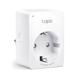 Prize inteligente Tapo P110 Mini Wi-Fi, monitorizare consum energie, control vocal, 16A, 100-240V, Alb