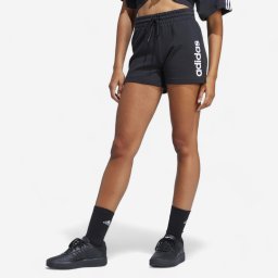 Pantalon scurt Fitness ADIDAS Negru-Alb Damă