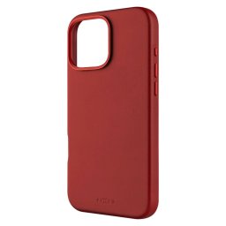 FIXED MagLeather MagSafe backplate iPhone 16 Pro roșu