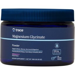 Magneziu Glicinat Pudra pentru Relaxare si Sistem Nervos - Trace Minerals - 180 grame, Struguri