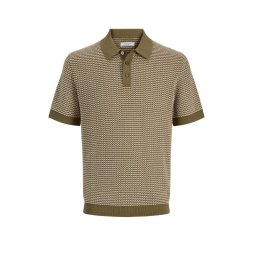JACK & JONES Polo Jprblukingsley Knit Ss 12291058 18-0625 TCX martini olive