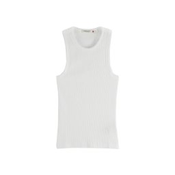 SCOTCH & SODA Top Rib Racer Tank U9A01195T 100 white