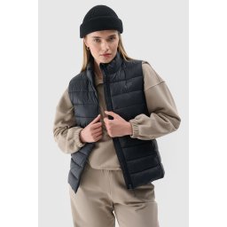 4f Polar Negru Cu Guler Înalt Regular Femei 4FSS23TFLEF049