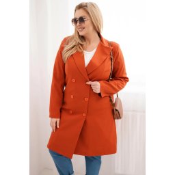 Palton Kesi Plus Size cu două rânduri de nasturi pentru femei
