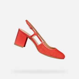 Pantofi cu toc roșii de damă Geox Virnilisa 65