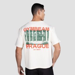 GymBeam Tricou Prague Cream XXL