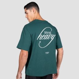 GymBeam Tricou Lifting Heavy Forest M