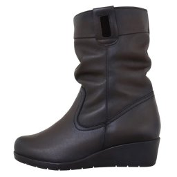 Cizme dama, maro, casual, piele naturala, imblanite, scurte, cu platforma, Nicolis 151856-Maro (Marime: 36)
