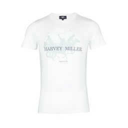 HARVEY MILLER Tricou albastru marin / albastru pastel / alb