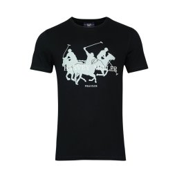 HARVEY MILLER Tricou albastru pastel / negru / alb