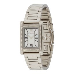 Emporio Armani Ceas analogic negru / argintiu / alb