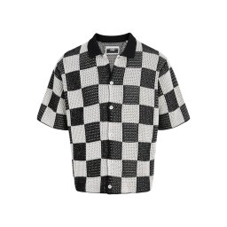 JACK & JONES Geacă tricotată 'JCoathletico' negru / alb murdar