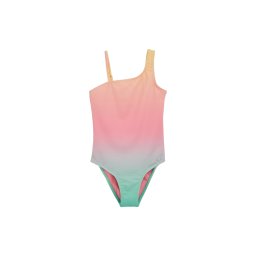 WE Fashion Costum de baie întreg turcoaz / galben / corai / roz deschis