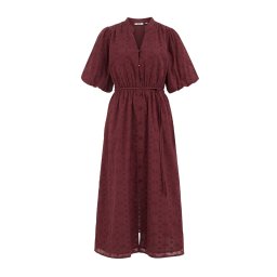 WE Fashion Rochie tip bluză roşu închis