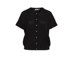 WE Fashion Geacă tricotată negru