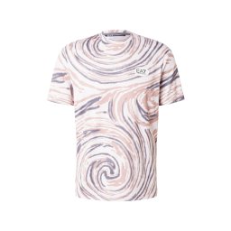 EA7 Emporio Armani Tricou funcțional fildeş / gri închis / roz